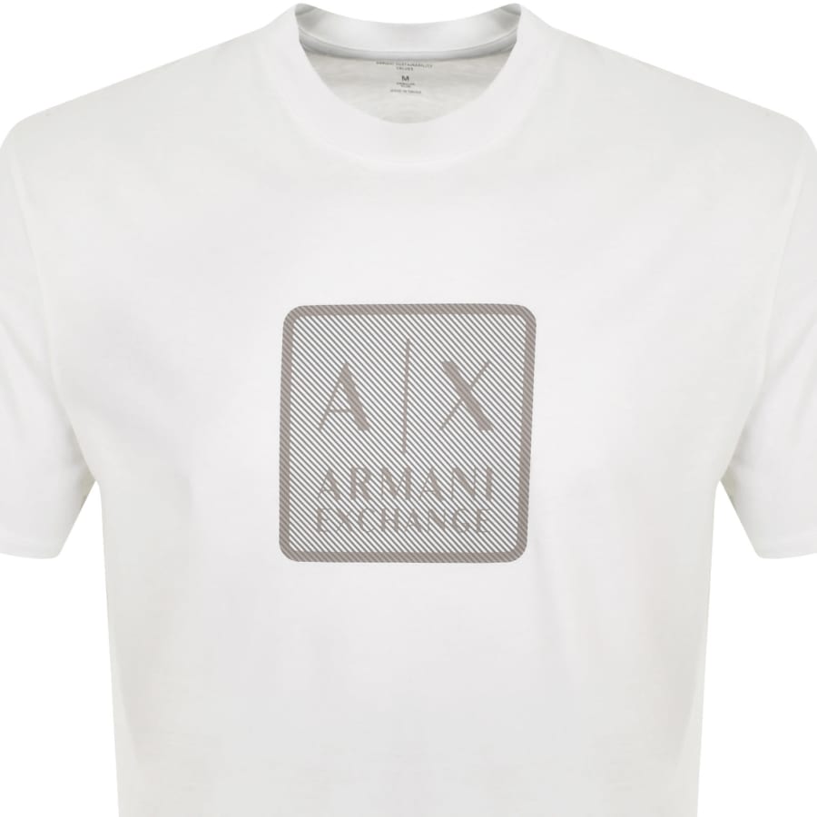 Armani Exchange Crew Neck Logo T Shirt White